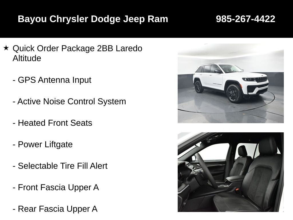 2026 Jeep Grand Cherokee GRAND CHEROKEE LAREDO ALTITUDE 4X2