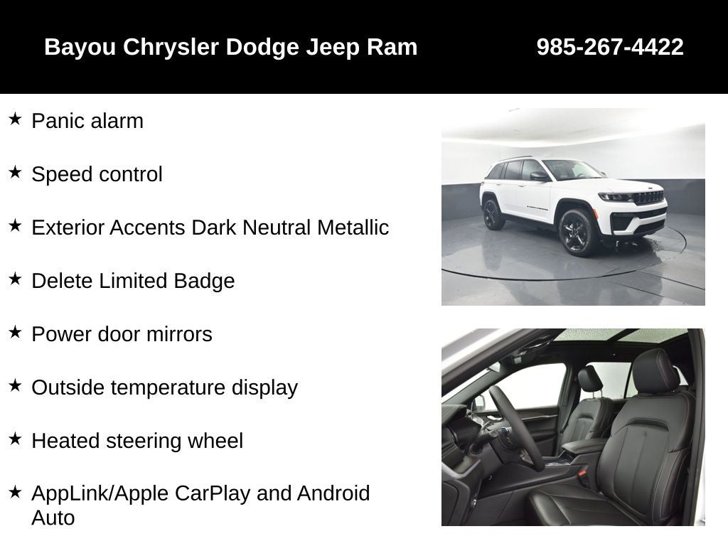 2026 Jeep Grand Cherokee GRAND CHEROKEE LIMITED 4X2