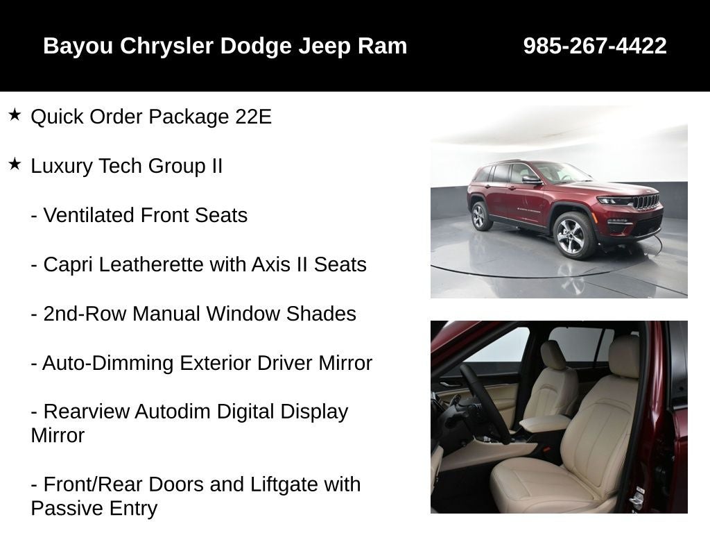 2025 Jeep Grand Cherokee GRAND CHEROKEE LIMITED 4X4