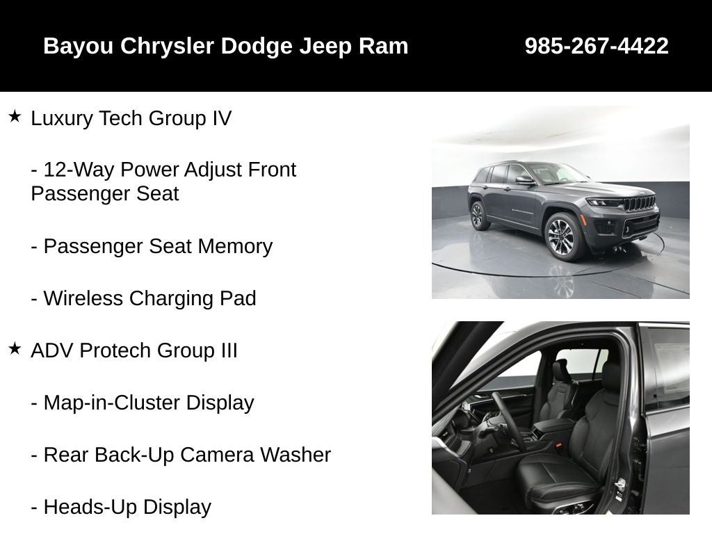 2025 Jeep Grand Cherokee GRAND CHEROKEE OVERLAND 4X4