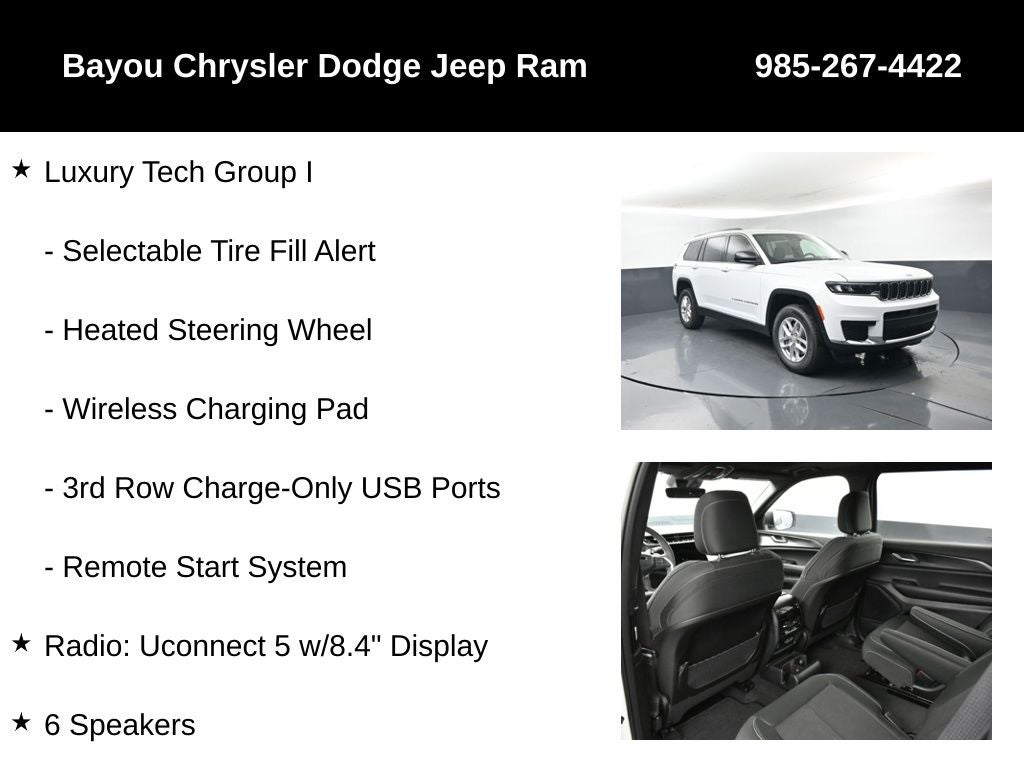 2025 Jeep Grand Cherokee GRAND CHEROKEE L LAREDO X 4X2