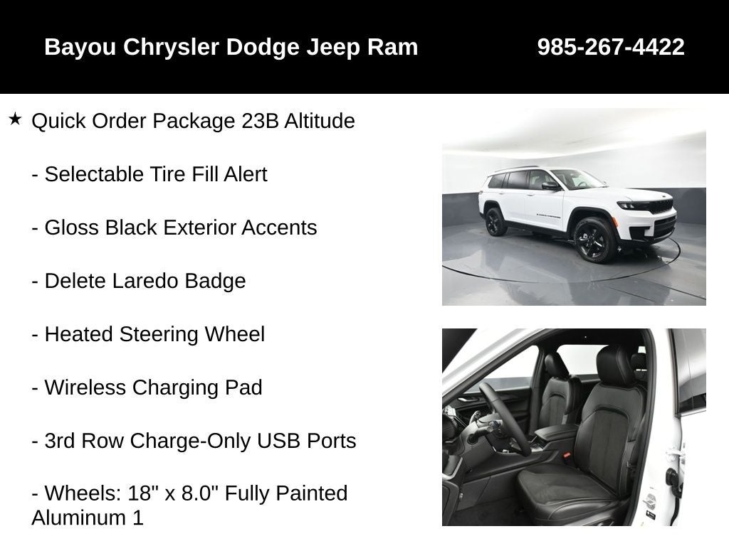 2025 Jeep Grand Cherokee GRAND CHEROKEE L ALTITUDE 4X2