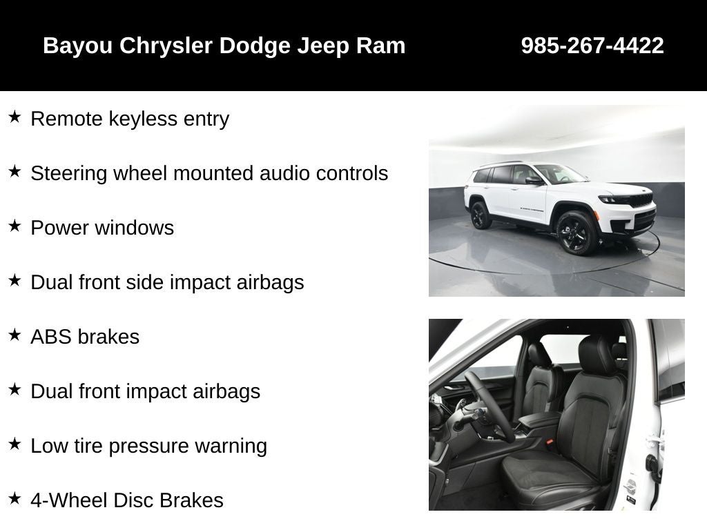 2025 Jeep Grand Cherokee GRAND CHEROKEE L ALTITUDE 4X2