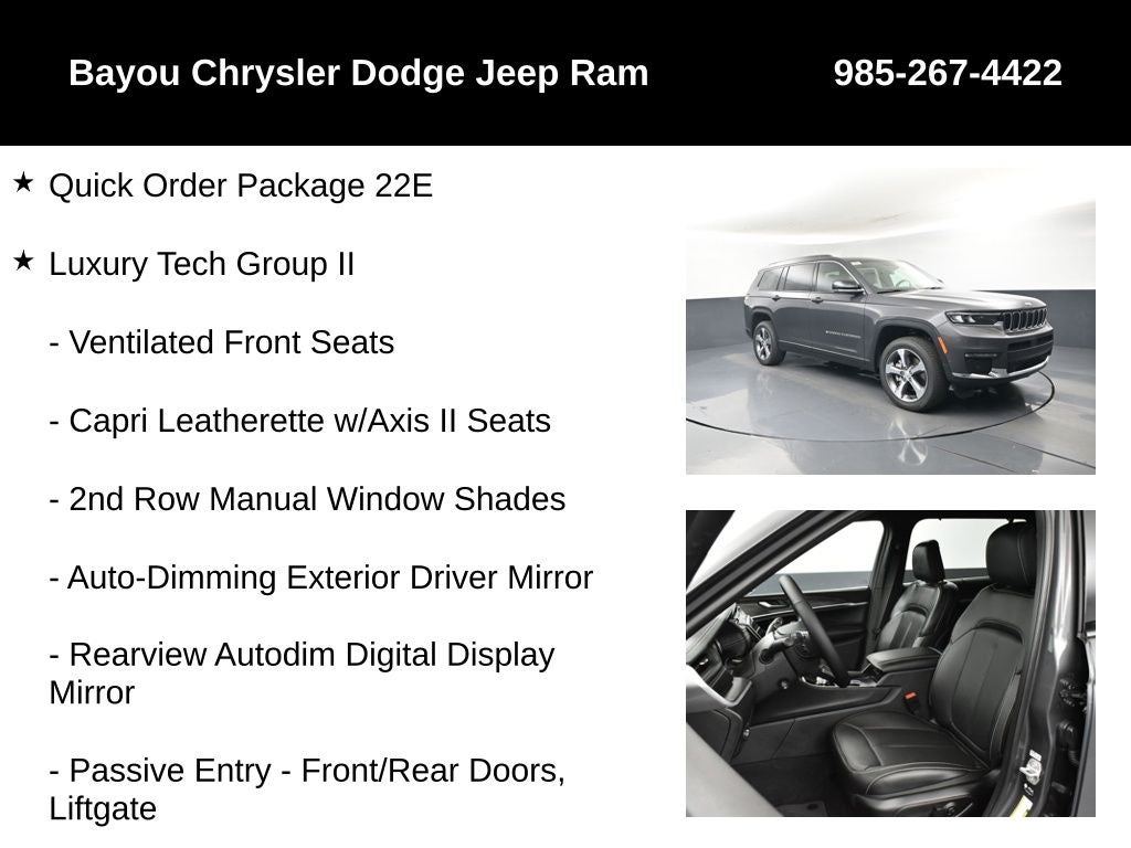 2025 Jeep Grand Cherokee GRAND CHEROKEE L LIMITED 4X2
