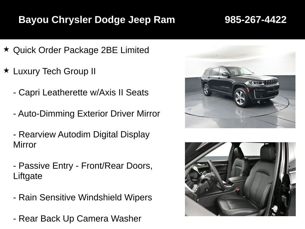 2026 Jeep Grand Cherokee GRAND CHEROKEE L LIMITED 4X2