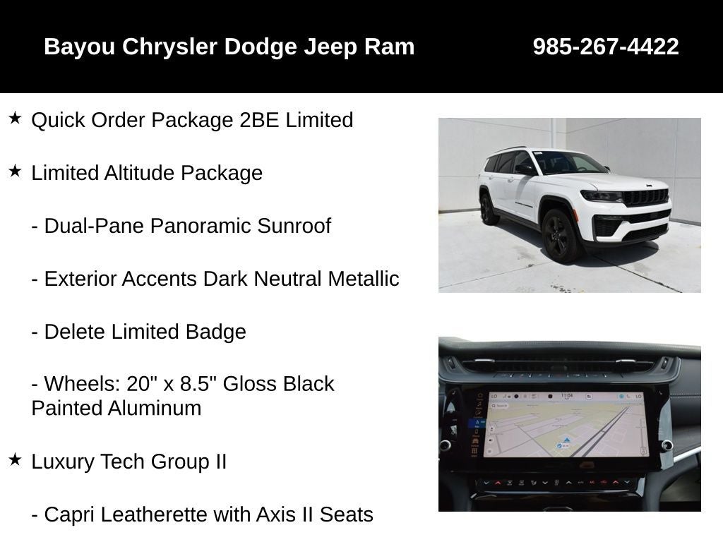 2026 Jeep Grand Cherokee GRAND CHEROKEE L LIMITED 4X2