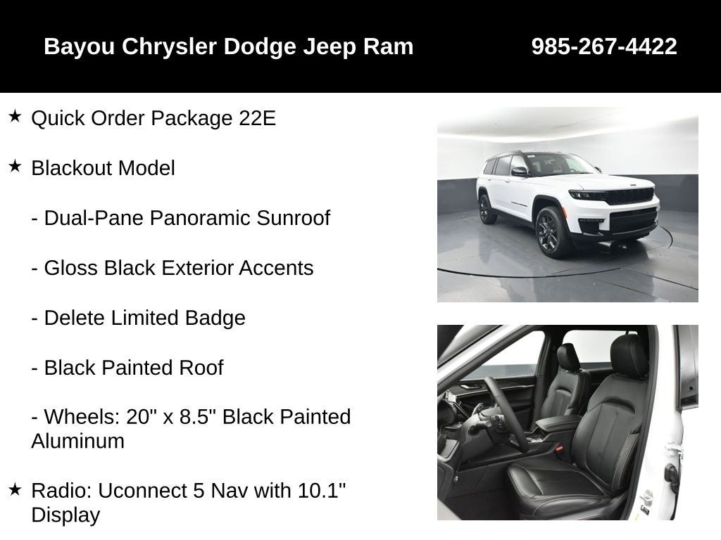 2025 Jeep Grand Cherokee GRAND CHEROKEE L LIMITED 4X4