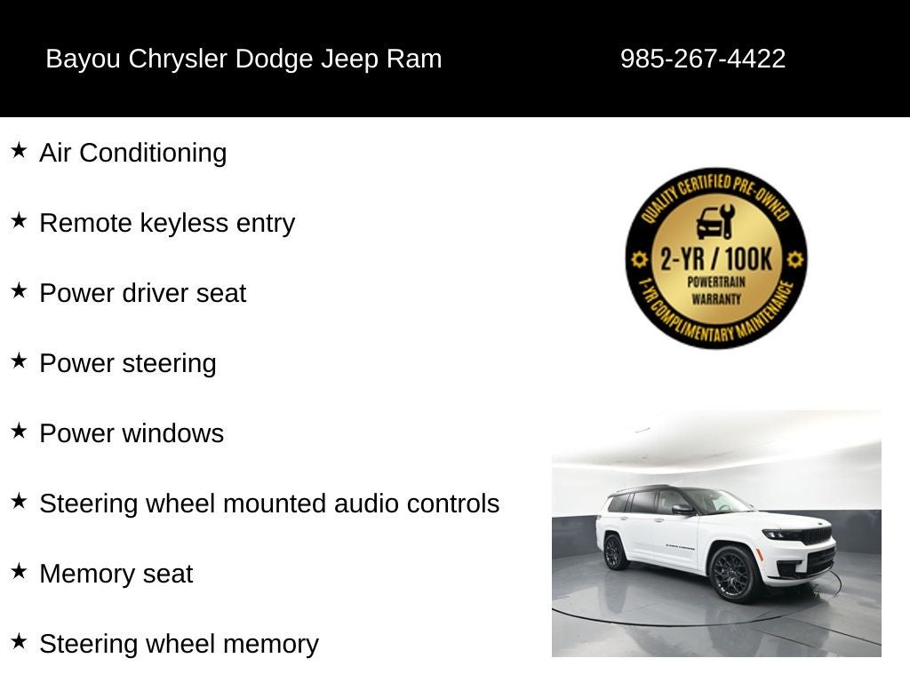 2025 Jeep Grand Cherokee L Summit Reserve 4x4