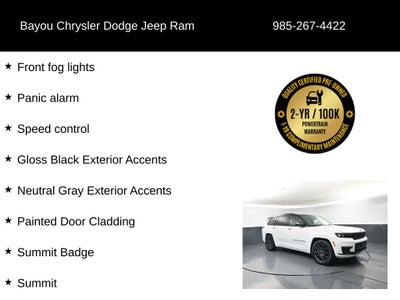 2025 Jeep Grand Cherokee L Summit Reserve 4x4