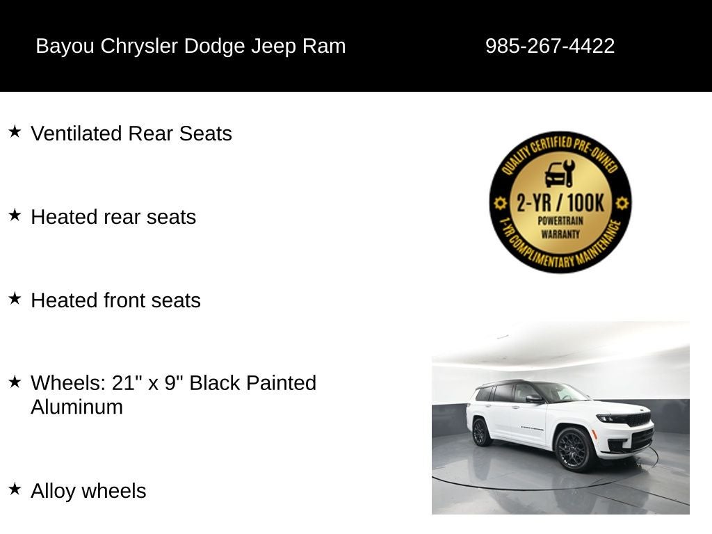 2025 Jeep Grand Cherokee L Summit Reserve 4x4