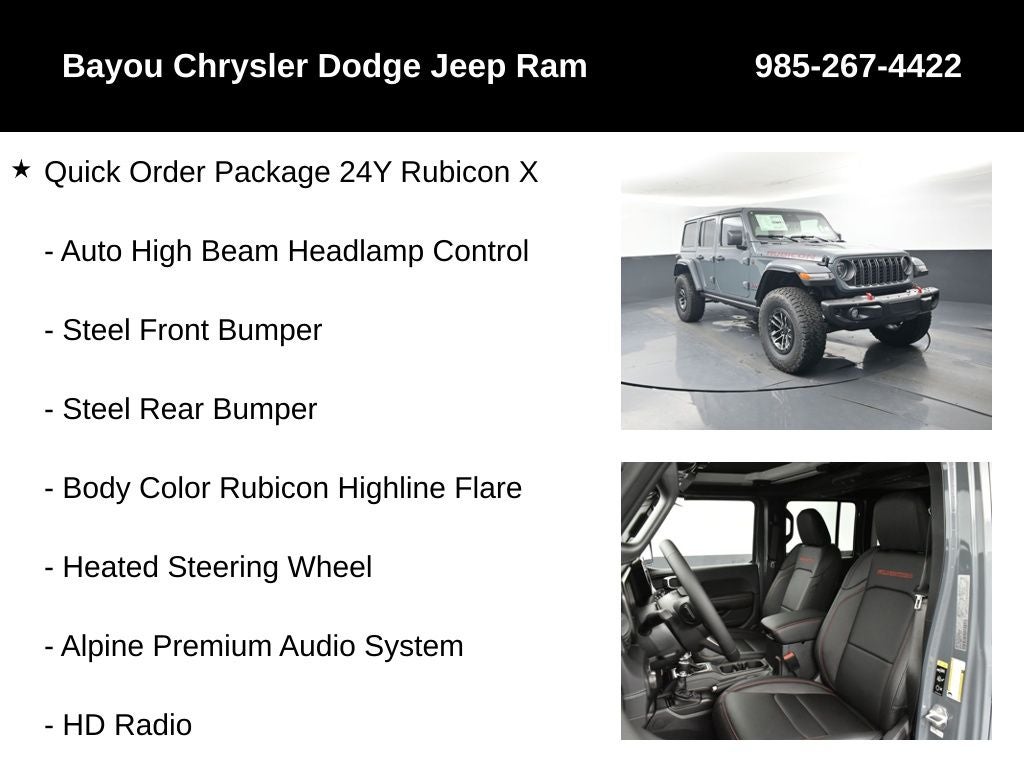 2026 Jeep Wrangler WRANGLER 4-DOOR RUBICON X