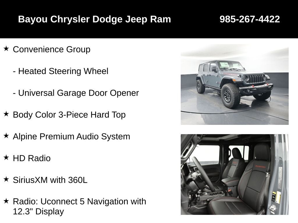 2026 Jeep Wrangler WRANGLER 4-DOOR RUBICON X