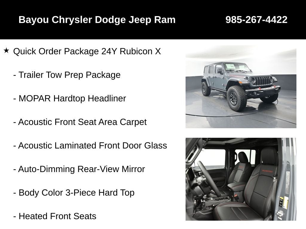 2026 Jeep Wrangler WRANGLER 4-DOOR RUBICON X