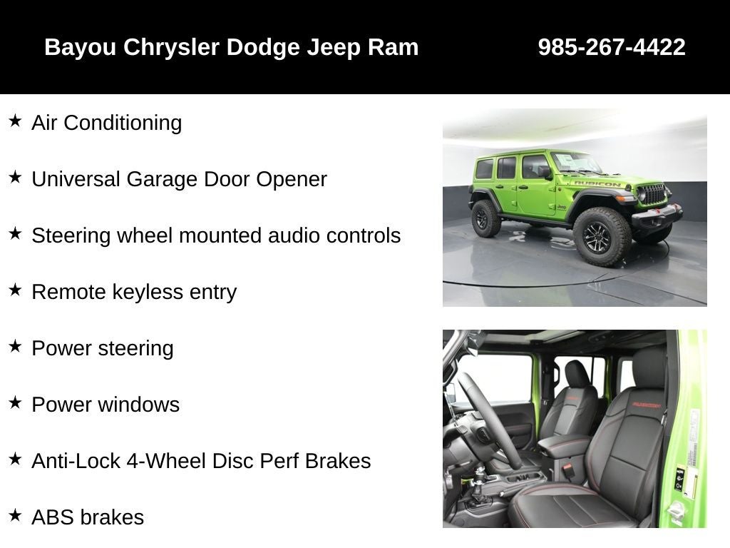 2025 Jeep Wrangler WRANGLER 4-DOOR RUBICON