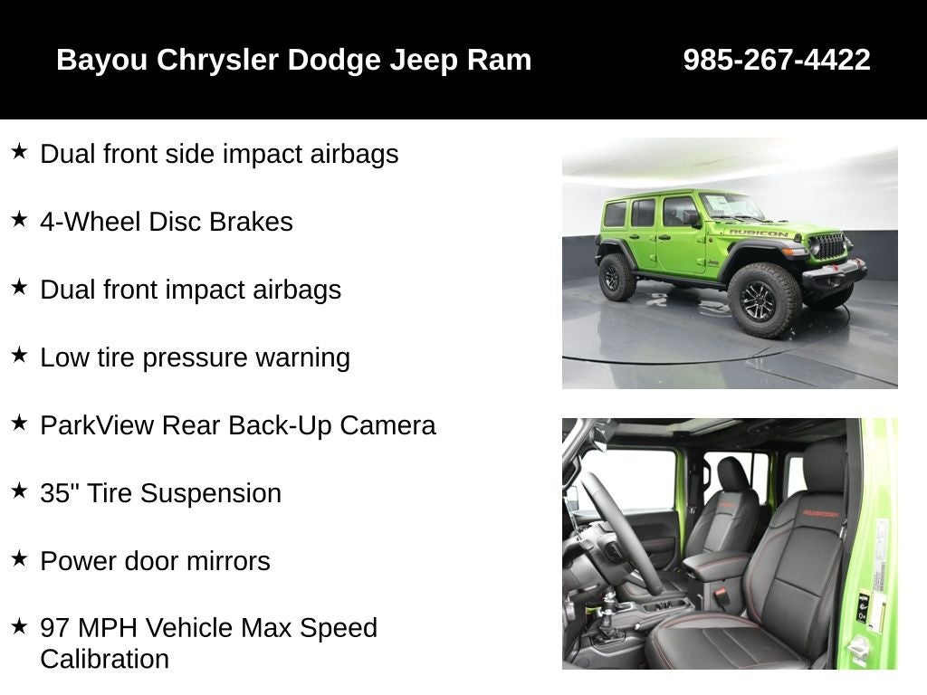 2025 Jeep Wrangler WRANGLER 4-DOOR RUBICON