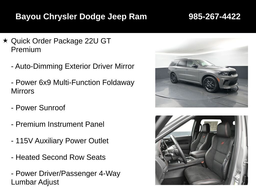 2026 Dodge Durango DURANGO GT PREMIUM AWD HEMI V8