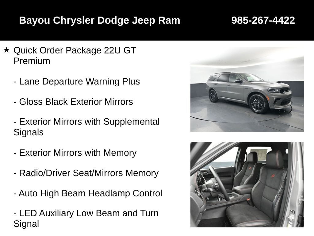 2026 Dodge Durango DURANGO GT PREMIUM AWD HEMI V8