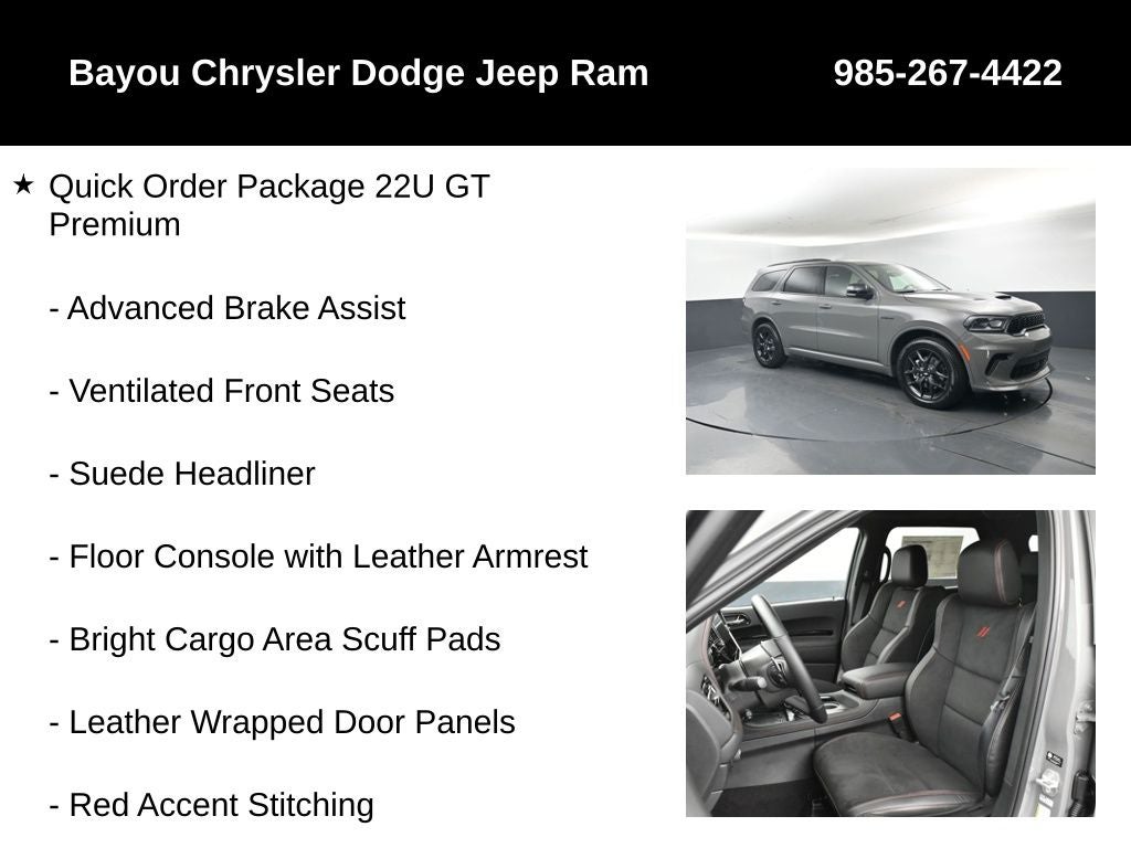 2026 Dodge Durango DURANGO GT PREMIUM AWD HEMI V8