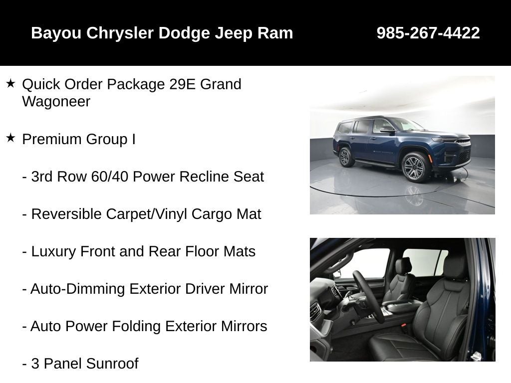 2026 Jeep Grand Wagoneer GRAND WAGONEER 4X2
