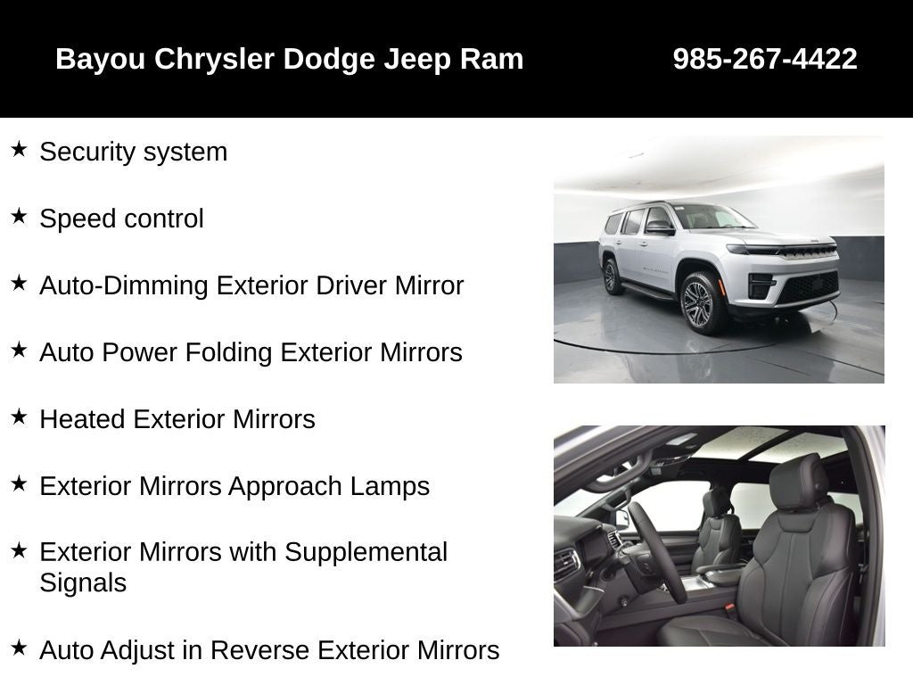 2026 Jeep Grand Wagoneer GRAND WAGONEER 4X2