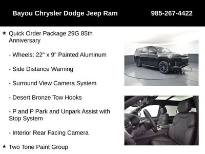 2026 Jeep Grand Wagoneer GRAND WAGONEER 85TH ANNIVERSARY EDITION 4X4