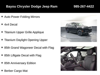 2026 Jeep Grand Wagoneer GRAND WAGONEER 85TH ANNIVERSARY EDITION 4X4