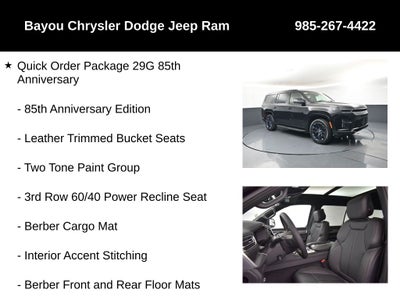2026 Jeep Grand Wagoneer GRAND WAGONEER 85TH ANNIVERSARY EDITION 4X4