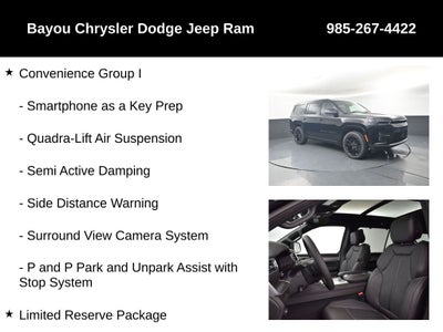 2026 Jeep Grand Wagoneer GRAND WAGONEER LIMITED RESERVE 4X4