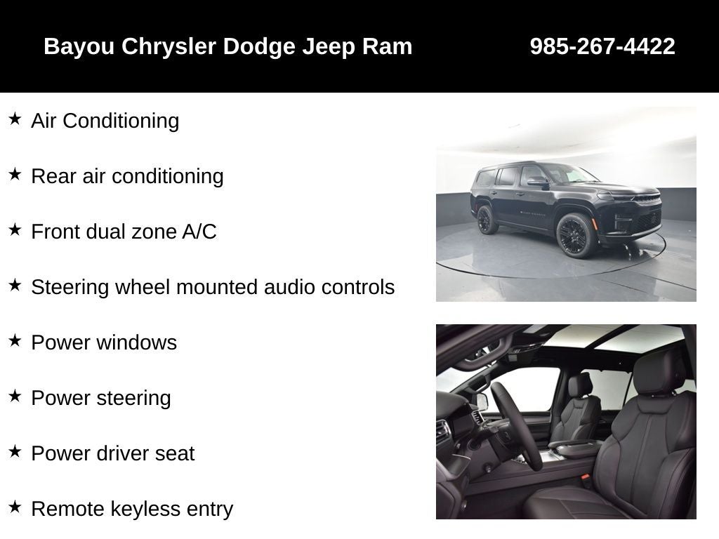 2026 Jeep Grand Wagoneer GRAND WAGONEER LIMITED RESERVE 4X4