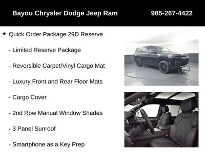 2026 Jeep Grand Wagoneer GRAND WAGONEER LIMITED RESERVE 4X4