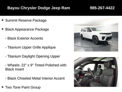 2026 Jeep Grand Wagoneer GRAND WAGONEER SUMMIT RESERVE 4X4