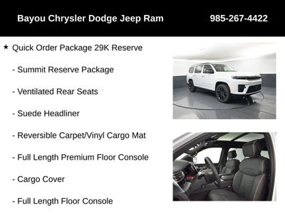 2026 Jeep Grand Wagoneer GRAND WAGONEER SUMMIT RESERVE 4X4