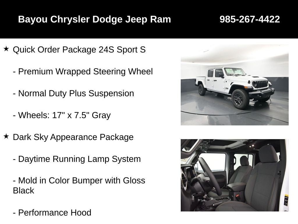 2026 Jeep Gladiator Sport S
