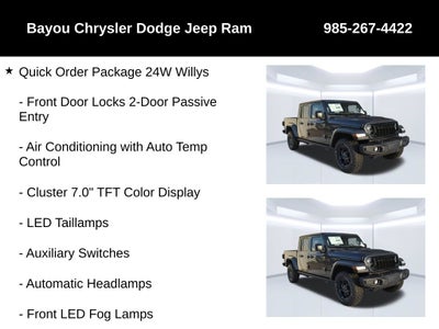 2026 Jeep Gladiator GLADIATOR WILLYS 4X4