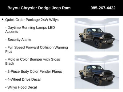 2026 Jeep Gladiator GLADIATOR WILLYS 4X4