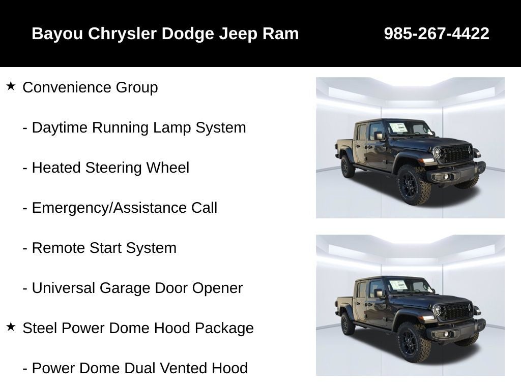 2026 Jeep Gladiator GLADIATOR WILLYS 4X4