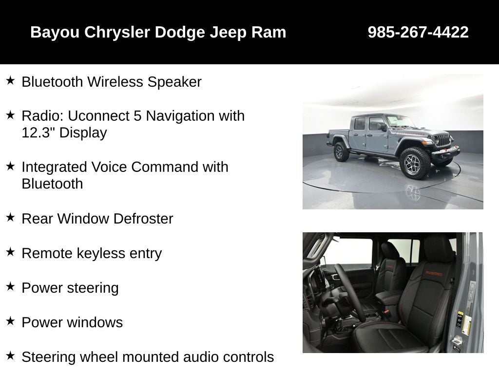 2026 Jeep Gladiator GLADIATOR RUBICON X 4X4