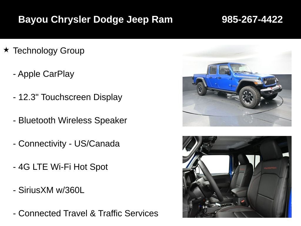 2025 Jeep Gladiator GLADIATOR RUBICON 4X4