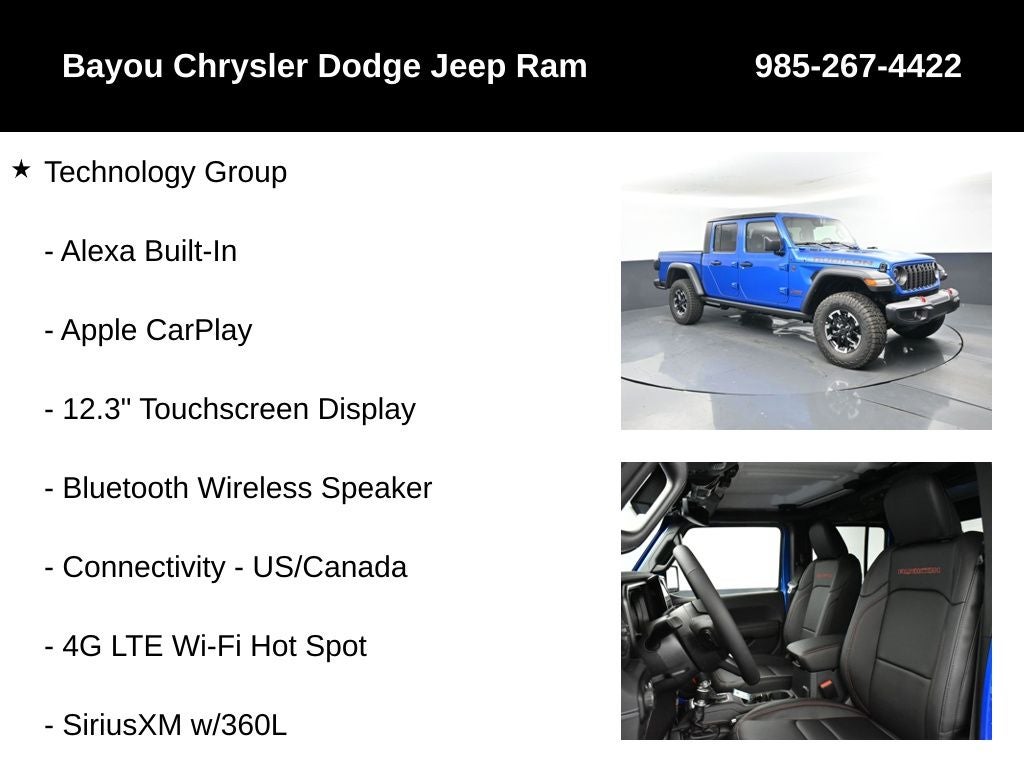 2025 Jeep Gladiator GLADIATOR RUBICON 4X4