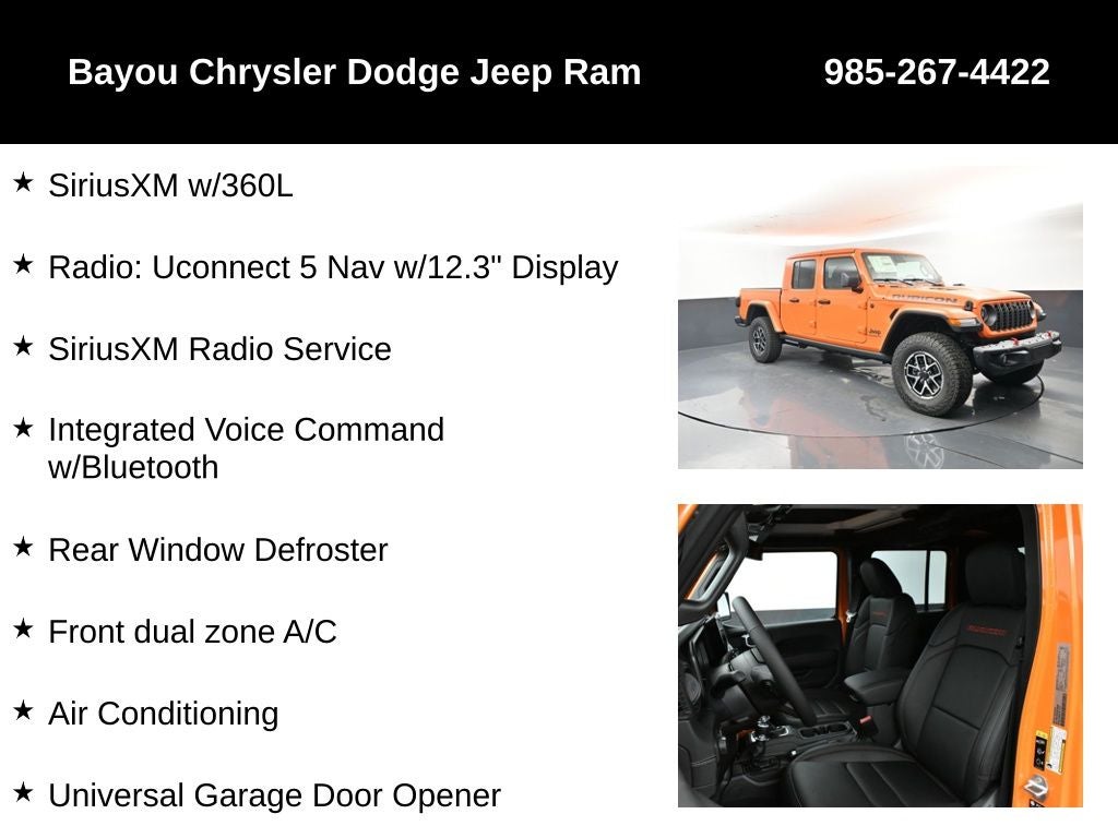 2025 Jeep Gladiator GLADIATOR RUBICON X 4X4
