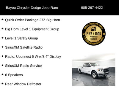 2024 RAM 1500 Big Horn Crew Cab 4x2 5'7' Box