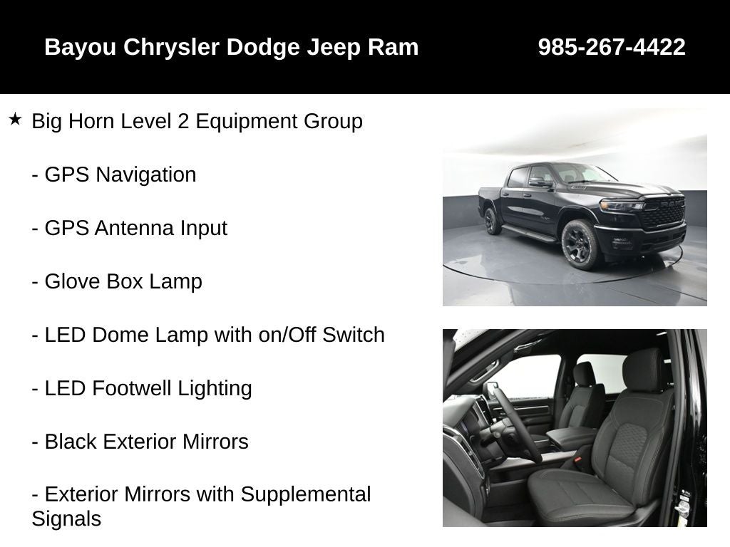 2026 RAM Ram 1500 RAM 1500 BIG HORN CREW CAB 4X4 5'7' BOX