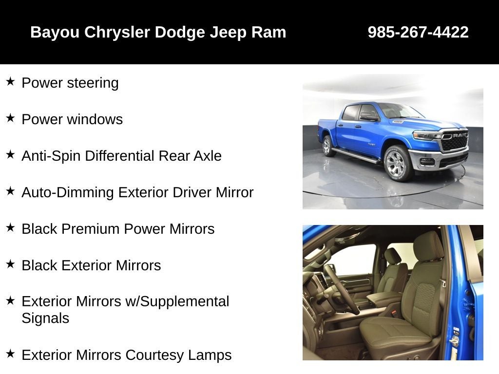 2025 RAM Ram 1500 RAM 1500 BIG HORN CREW CAB 4X4 5'7' BOX