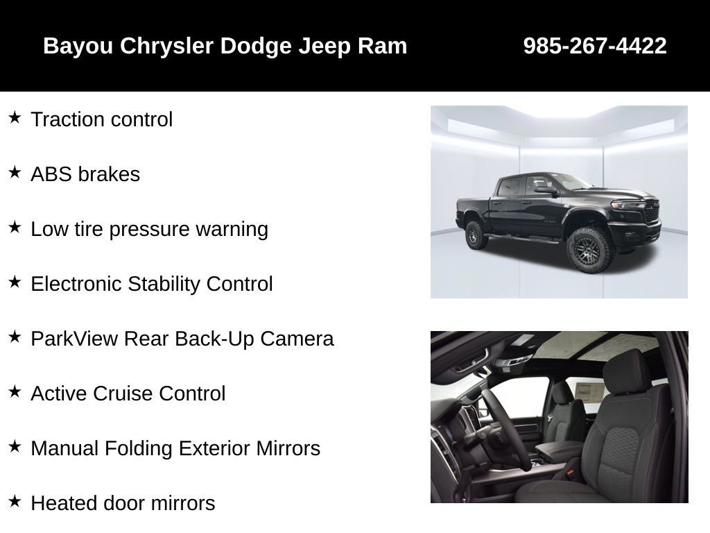 2026 RAM 1500 Big Horn Crew Cab 4x4 5'7' Box