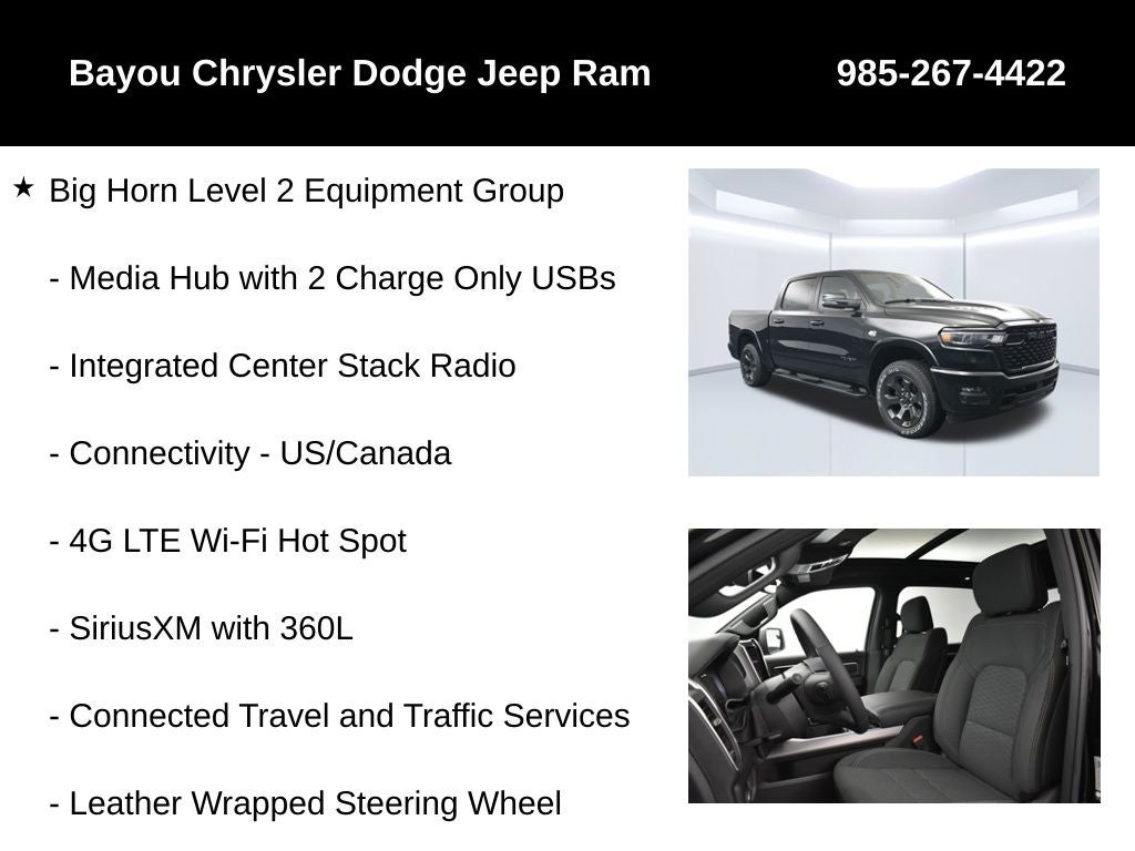 2026 RAM 1500 RAM 1500 BIG HORN CREW CAB 4X4 5'7' BOX