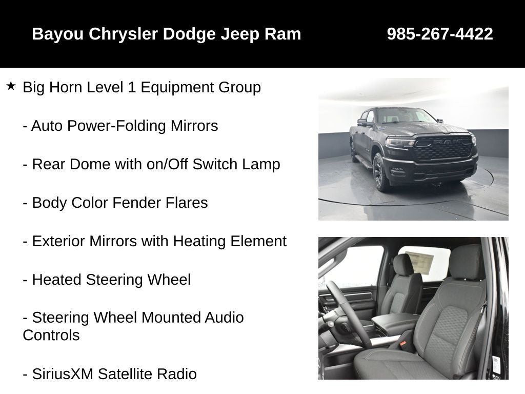 2026 RAM Ram 1500 RAM 1500 BIG HORN CREW CAB 4X4 5'7' BOX