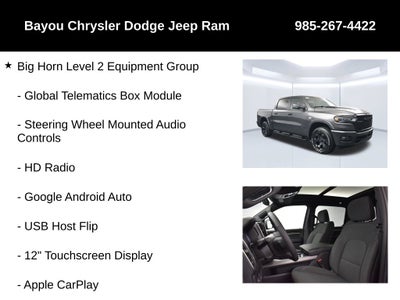2026 RAM Ram 1500 RAM 1500 BIG HORN CREW CAB 4X4 5'7' BOX