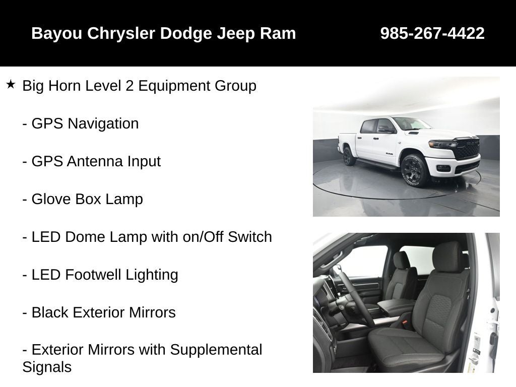 2026 RAM Ram 1500 RAM 1500 BIG HORN CREW CAB 4X4 5'7' BOX