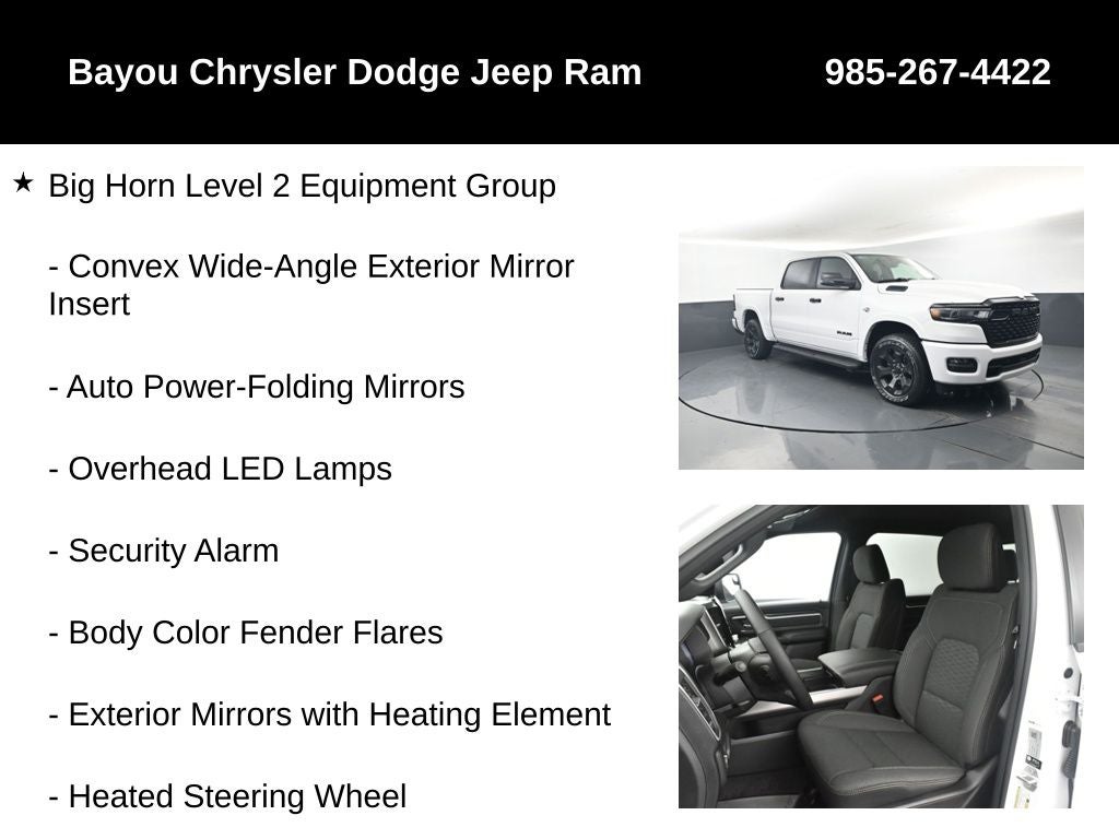 2026 RAM Ram 1500 RAM 1500 BIG HORN CREW CAB 4X4 5'7' BOX