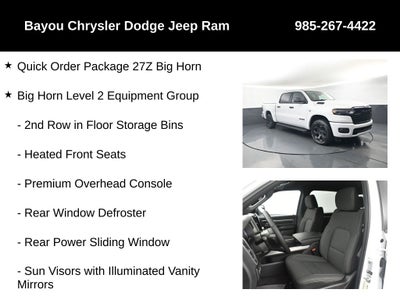 2026 RAM Ram 1500 RAM 1500 BIG HORN CREW CAB 4X4 5'7' BOX